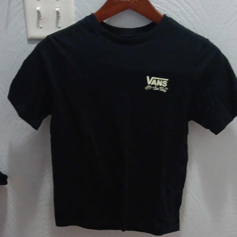 Vans Black Tee with White Graphic - Picture 3 of 5